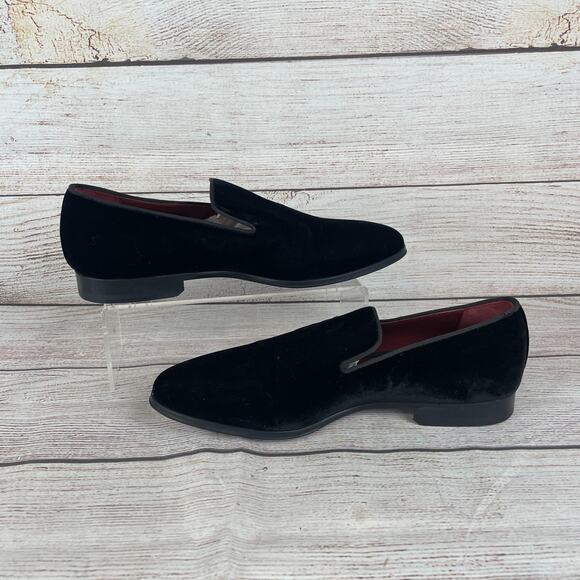 Magnanni Dorio Mens EU 39.5 US 7.5 Venetian Loafers Black Velvet main image 4